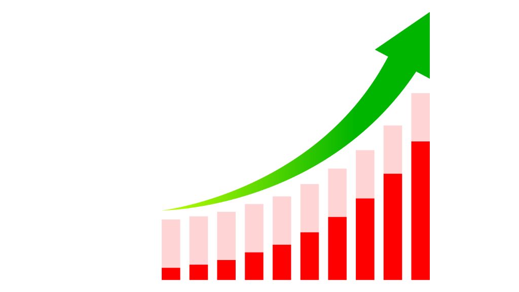 immagine di un grafico che indica la spinta economica dovuta al Piano Marshall