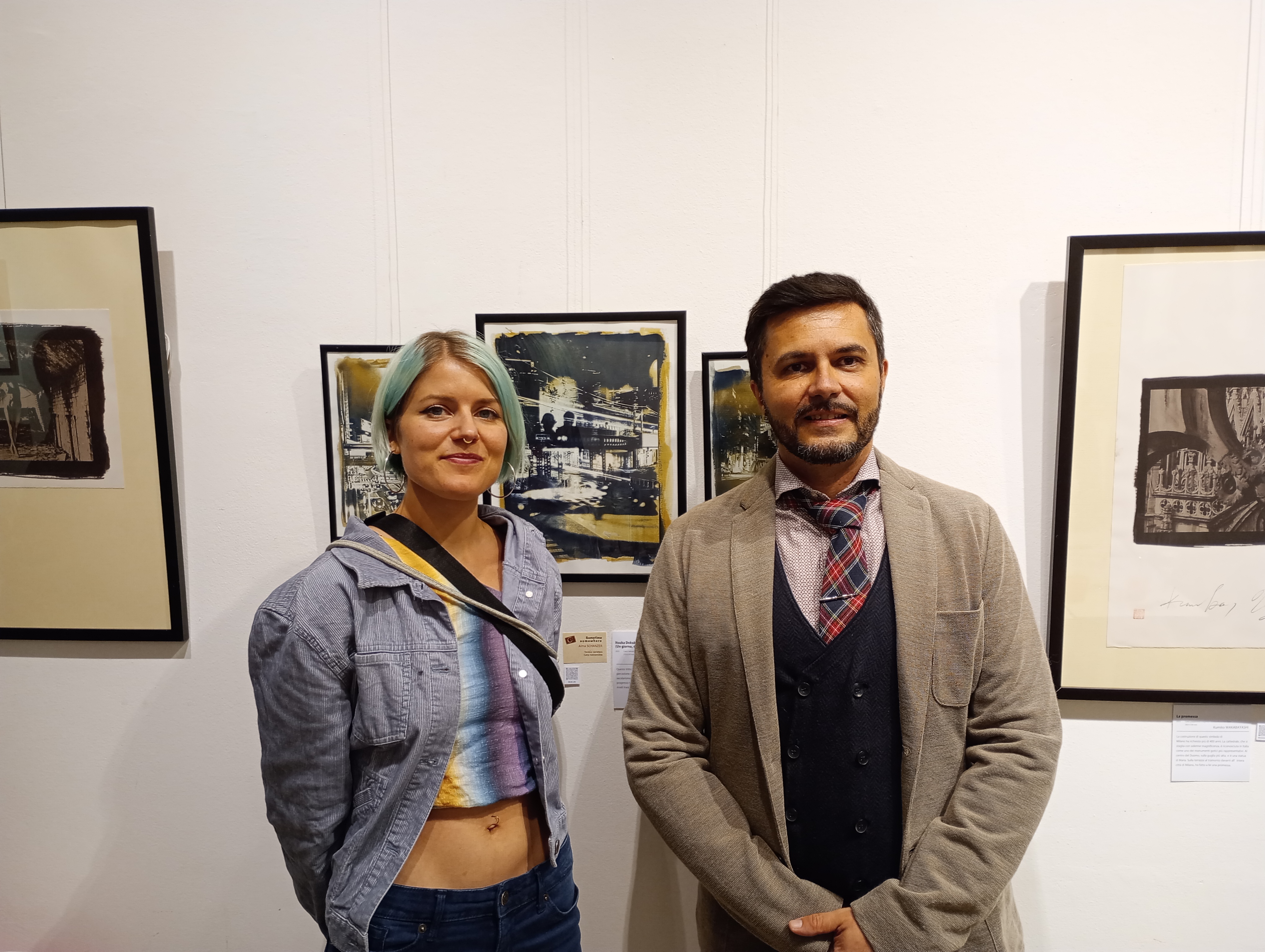 Critico d'arte internazionale Pasquale Di Matteo con Alma Schanzer