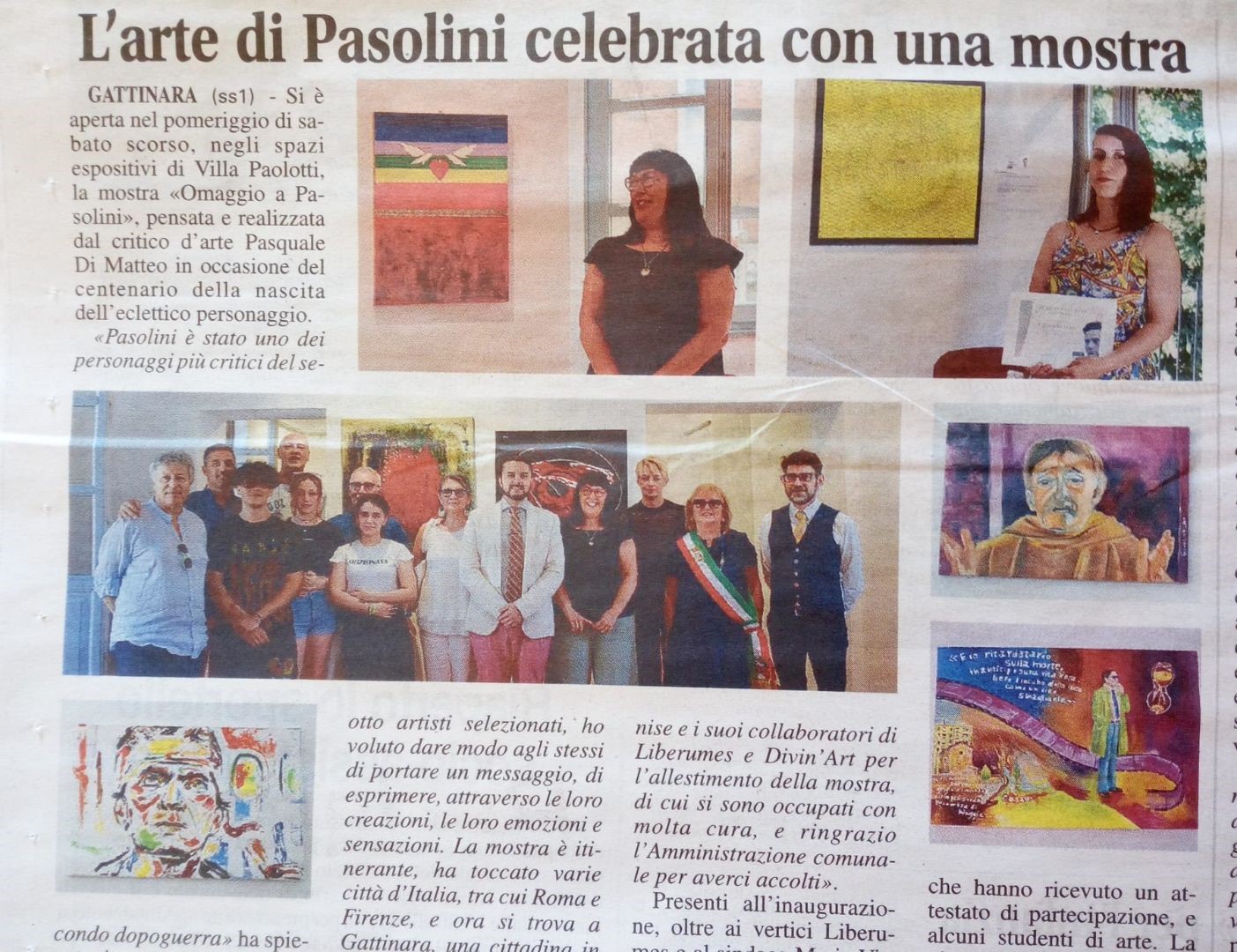 Pasquale Di Matteo a Gattinara mostra