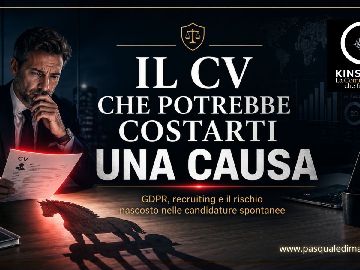 IL CV DI CHI SI CANDIDA SPONTANEAMENTE POTREBBE COSTARTI CAUSE&nbsp;SALATE